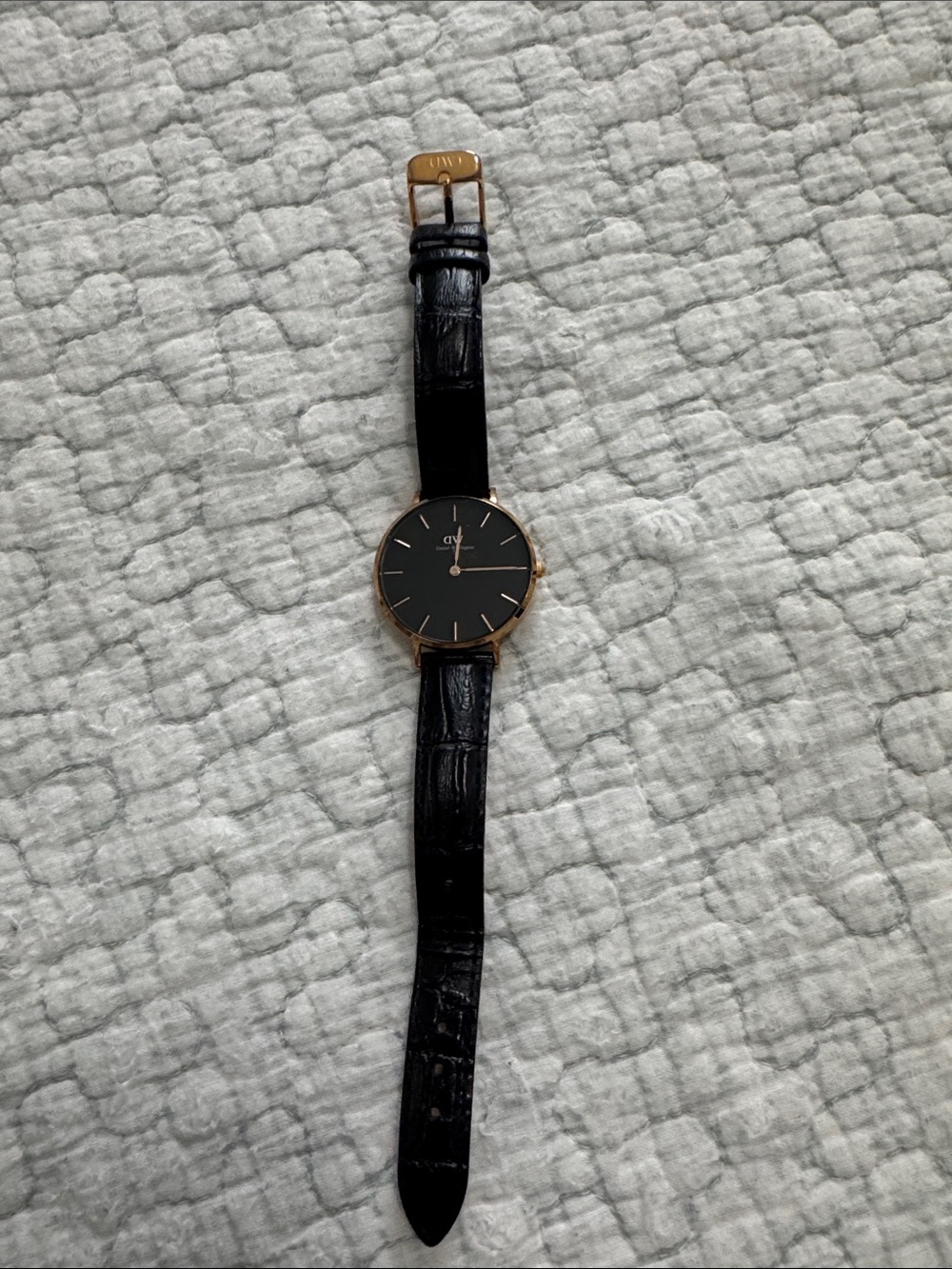 Daniel Wellington Black Dial with Gold Case Watch